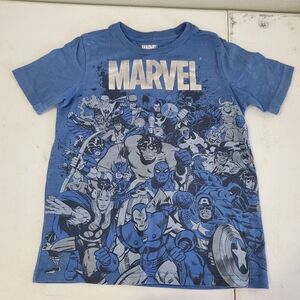 Marvel Blue Kids Short Sleeve Tee